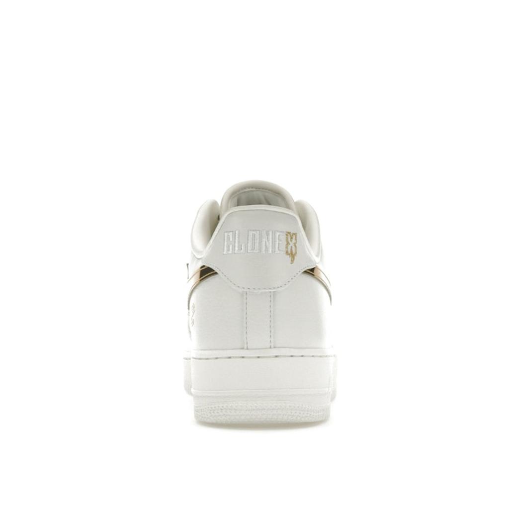 RTFKT x Nike Air Force 1 Low Angel Unisex Sneakers White Summit-White Metallic-Gold FQ3957-100