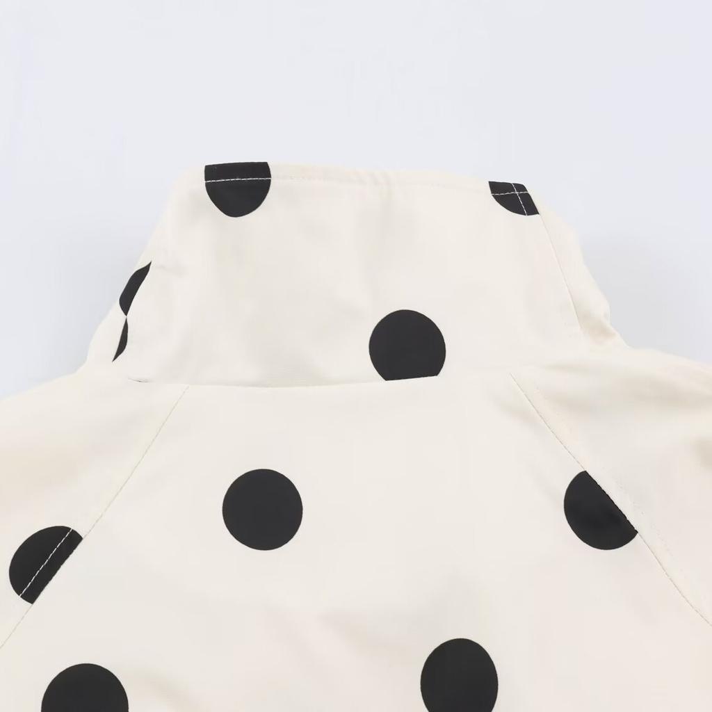 2026 Summer New Arrival: European and American Cross-border Women's Street Fashion Polka Dot Pilot Jacket W021 83089
