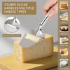 3 Stück Edelstahl-Käsehobel, Spülmaschinenfest für Hart-/Weichkäse, Sandwiches, Wurstplatten & Tägliches Kochen