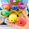 Box Mini Dumpling Stressball mit Dampfgarer Bunter Squishy Brötchen Sensorisches Spielzeug zur Angstlinderung Kneten