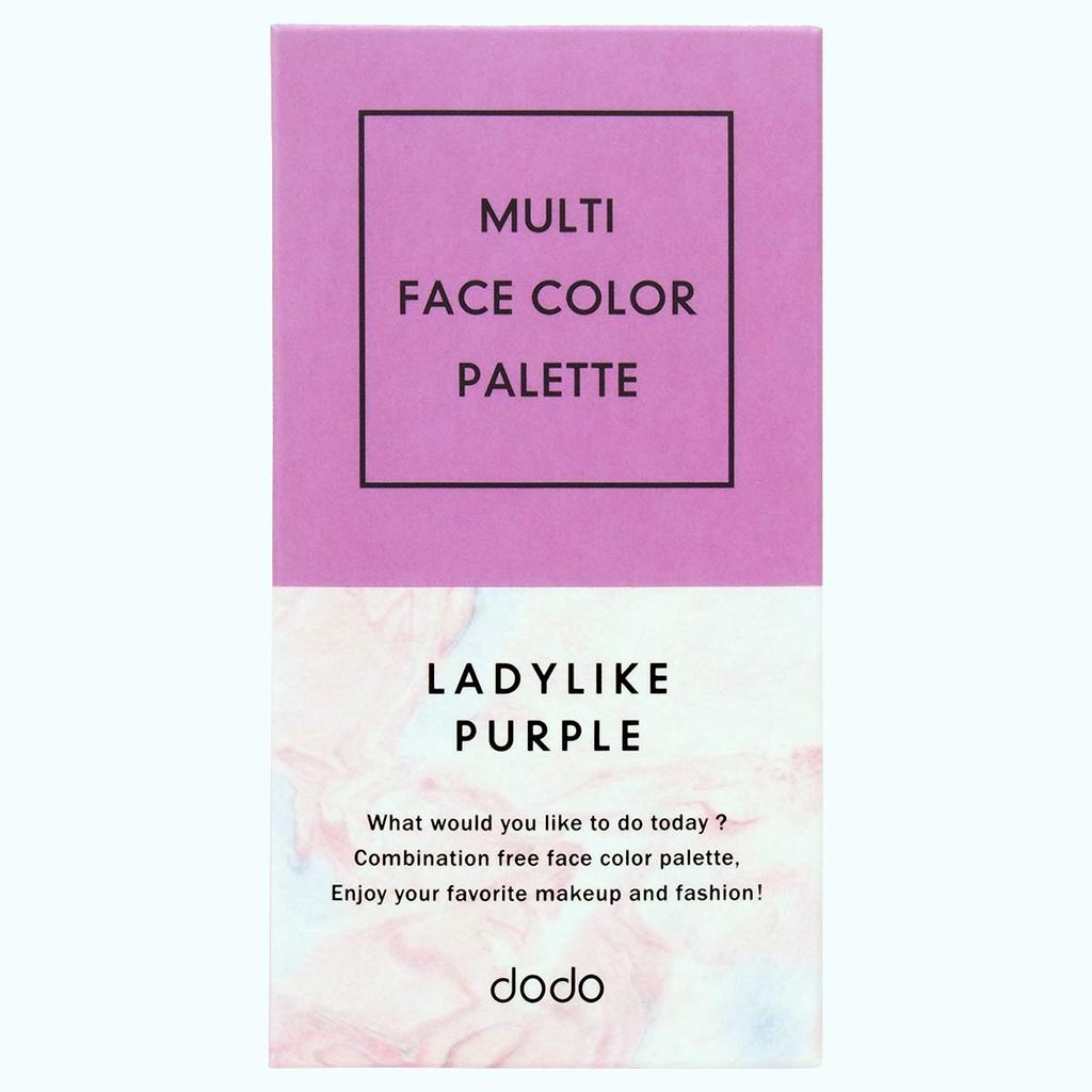 Dodo Multi Face Color Palette Ladylike Purple Cheek 10g #10