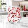 Christmas Wine Glasses Tumbler 300ml Santa Reindeer Snowman Cocktails Glass Tree Design Lead-free Kitchen Party Supplies Holiday Drinkware