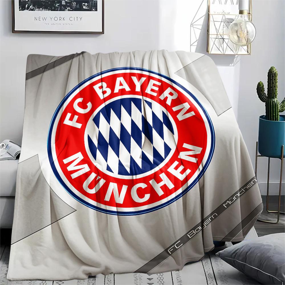 Flanelová deka s potiskem Bayern Mnichov, Vysoce kvalitní, Pohodlná pro všechna roční období, Domácí dekorace, Teplo a pohodlí, Perfektní jako vánoční dárky