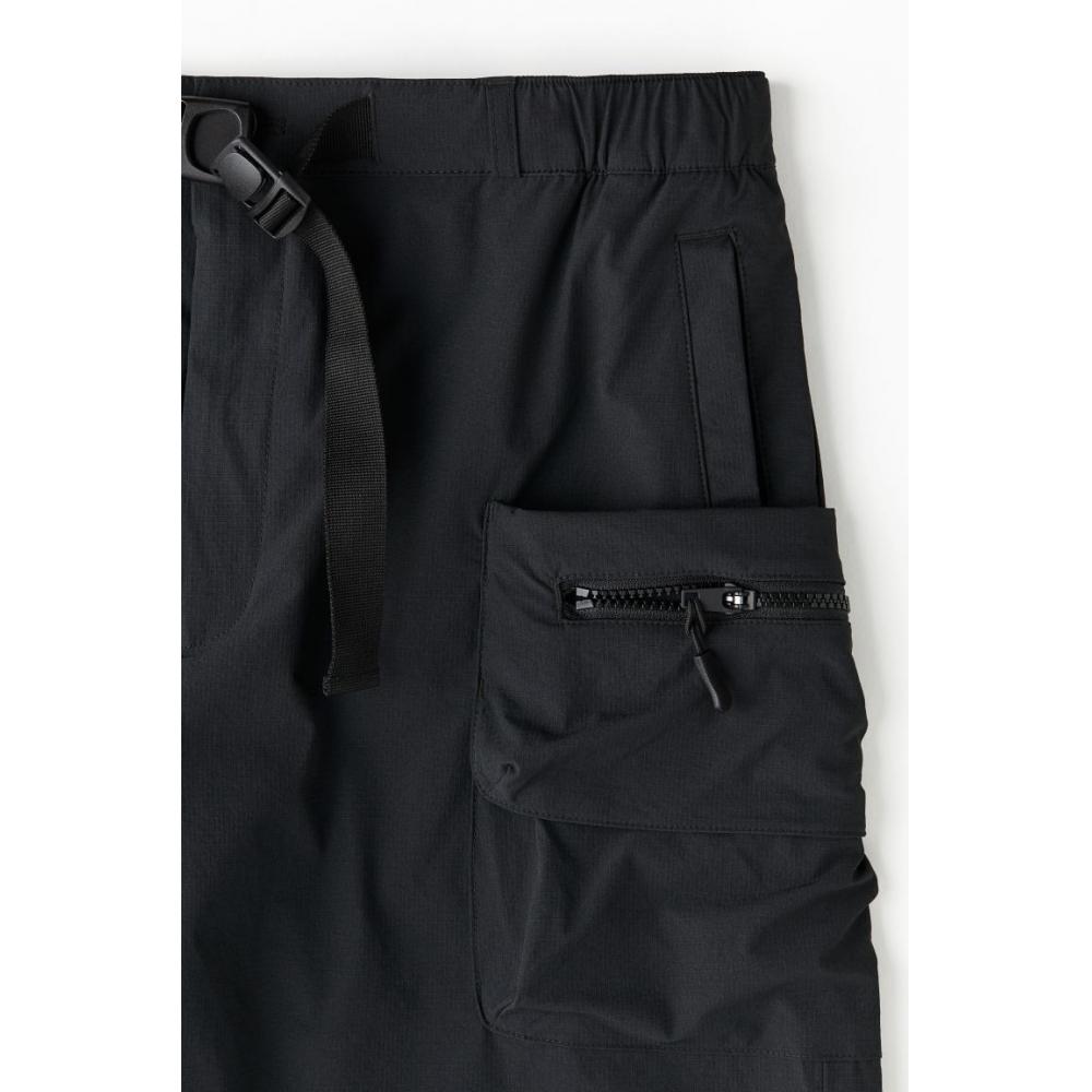 H M Loose Fit Nylon sHorts Black