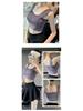Women's Summer Sports One-Piece: Anti-Sag Yoga Vest & Fitness Bra with Elegant Gathered Back