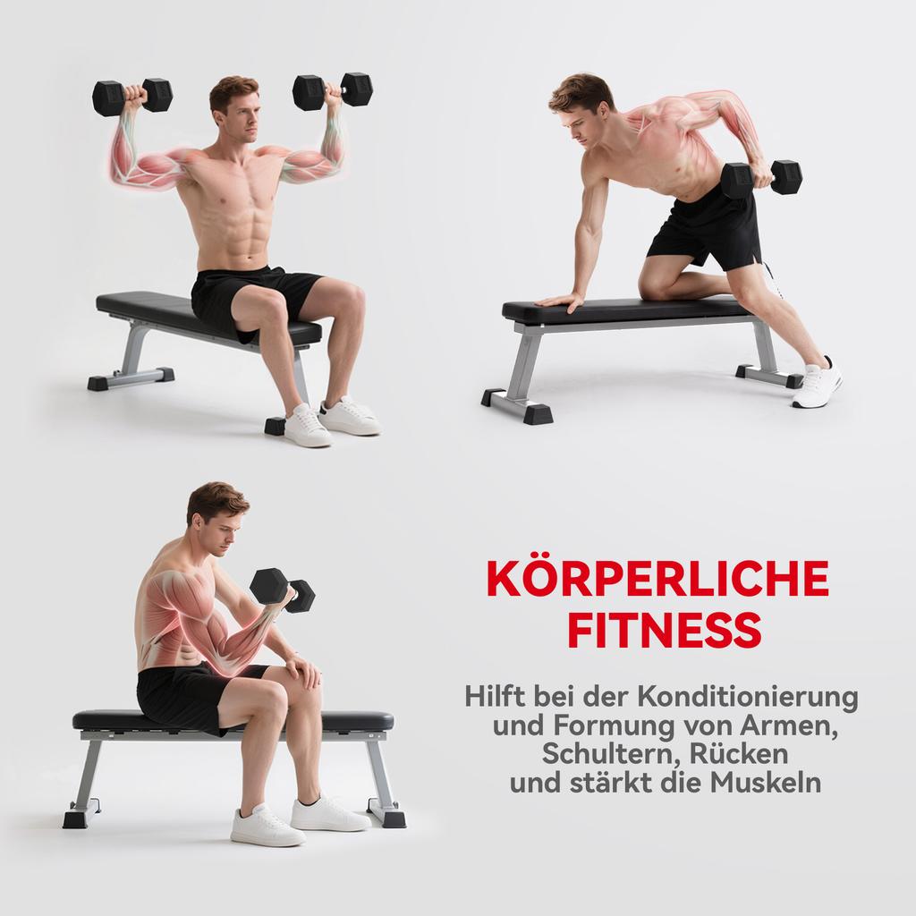 20KG Single Rubber Hex Dumbbell Portable Hand Weights Dumbbell Home Gym