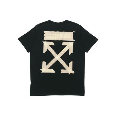 Tape Pfeile Print T-Shirt SS20 Kollektion Herren Oberteile Schwarz OMAA027R201850021048