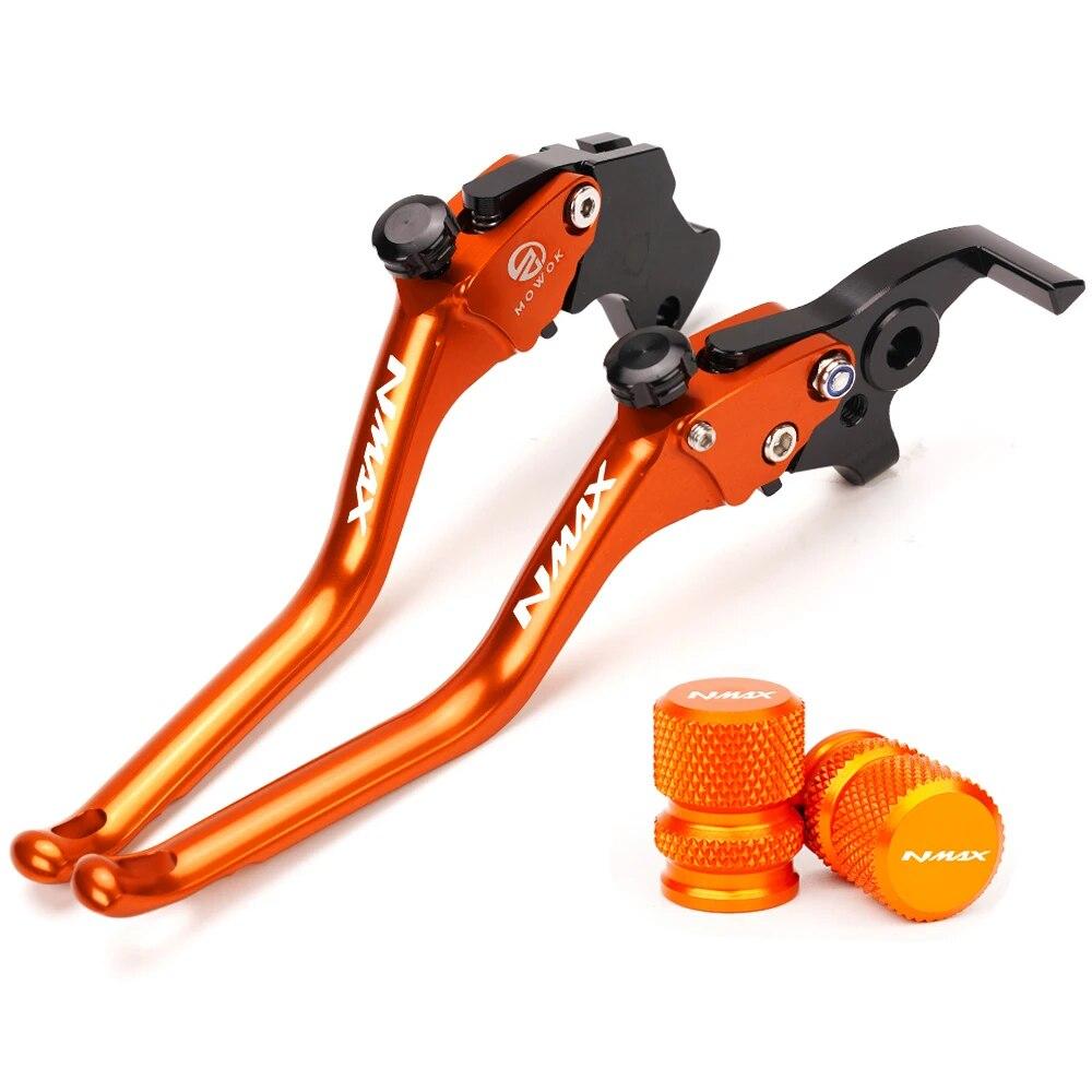 For Yamaha NMAX 160 NMAX 155 150 NMAX125 2015-  Motorcycle CNC Brake Clutch Levers Handle Brake Levers Tire Valve Caps