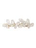 Yellow Chimes Hair Clips for Women Hair Barrette Clips for Girls White Pearl Butterfly Hairclips French Barrette for Girls and Women Hair Accessori