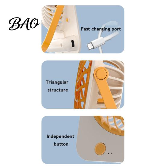Hanging Fan for Office Portable Small Fan, Rechargeable Ultra-thin Silent Operation, with 3 Gear Desk Wind Speed Desktop Study Dormitory Outdoors Soft