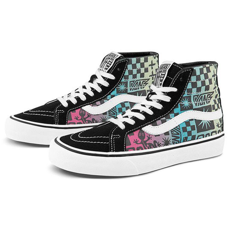 Vans Sk8 Checkerboard Casual High-Top Skate Shoes Unisex Sneakers Multicolor-Gradient VN0A4UWN42K