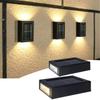 2Pcs Waterproof Solar Wall Light Solar Powered Decorative Light Solar Spot Light Up Down Lighting LED Solar Light