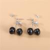 New Sweet Summer Red Transparent Cherry Fruit Fashion Long Ear Nail Earrings Fashion Black Anime Earring For Women Party Jewelry