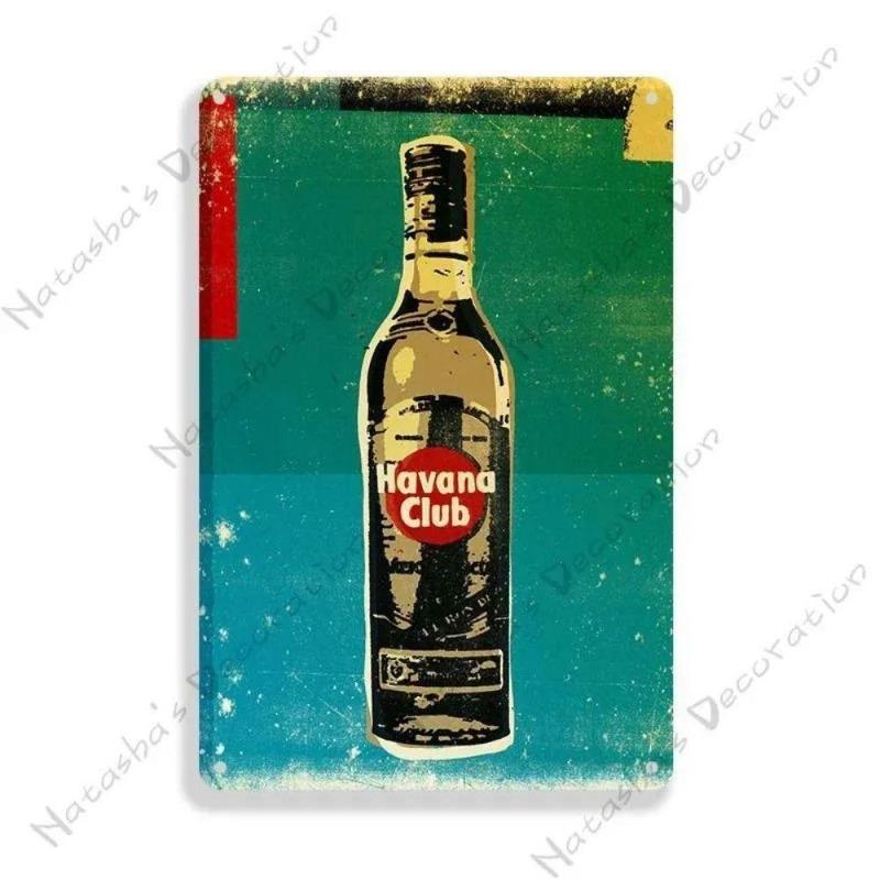 

Havana Club Rum Bar Metal Sign 30x20cm, Vintage Alcohol Advertising Decor