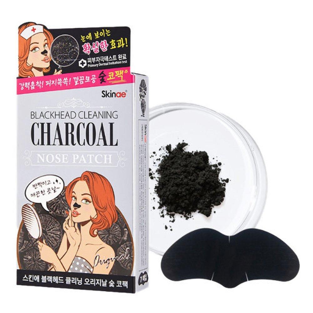 Skin Ae Blackhead Pore Cleaning Removal Original Charcoal Nose Pack 6pcs