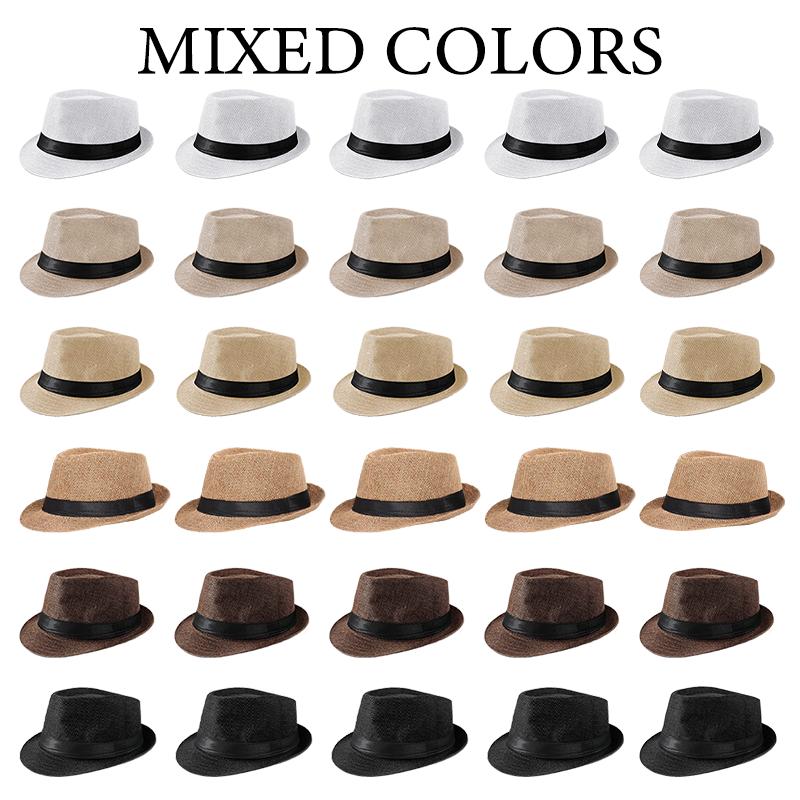 6-48 gab. Fedoras cepures kāzām Linu