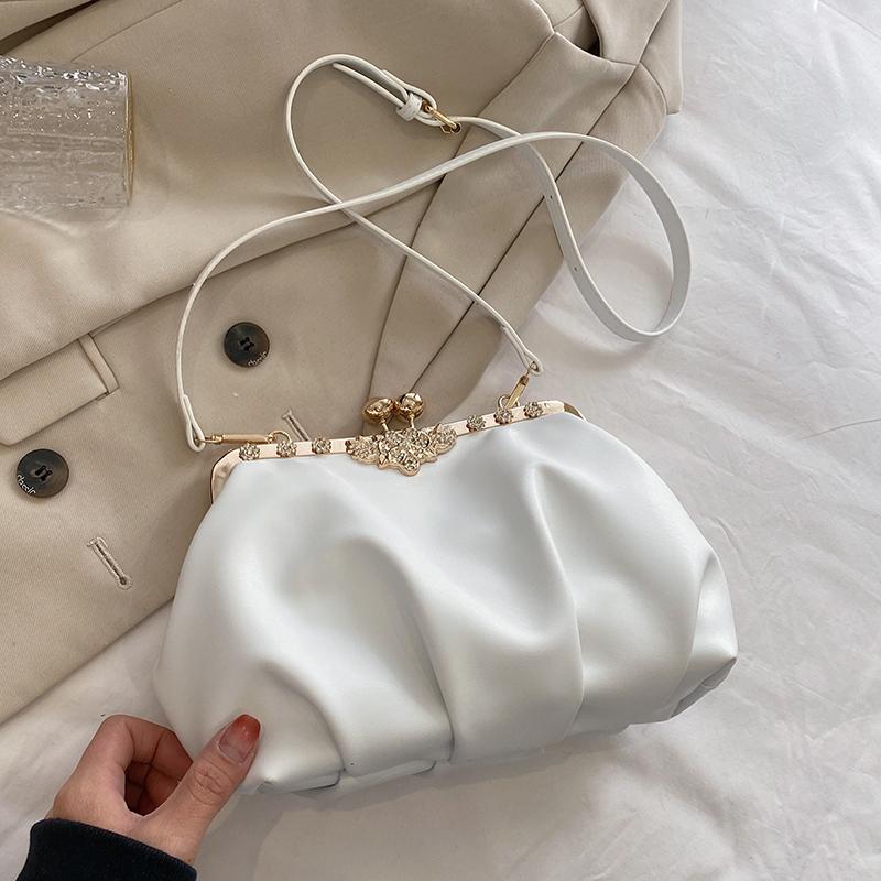 Fashion Cloud Handbag Tote 2026 Top Brand Women DesignerHandbags Evening Party Clip Clutch Small Shell Shoulder Crossbody Bag