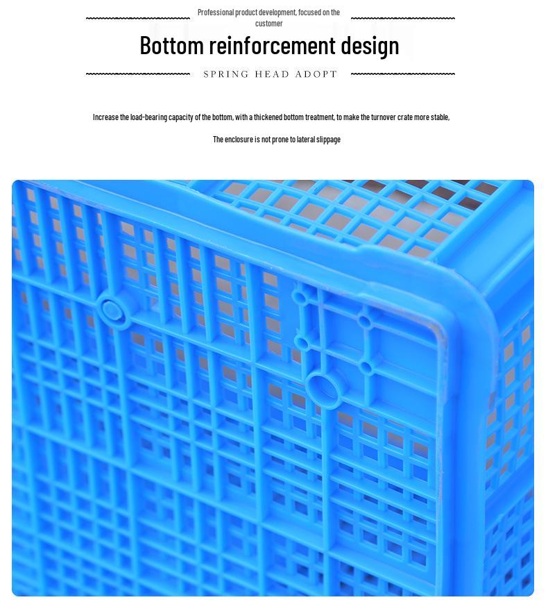 1-Meter Thickened Plastic Turnover Crate for Sorting Fresh Produce