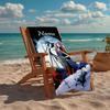 Custom Name Ultra-Soft Beach Towel with The Nightmare Before Christmas Theme,Ideal for Pool - Camping, Diving - Perfect Travel Essential, Vibrant Beac