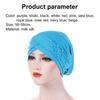 Hat Solid Color Beads Women Elastic Head Wrap Cap for Daily Life