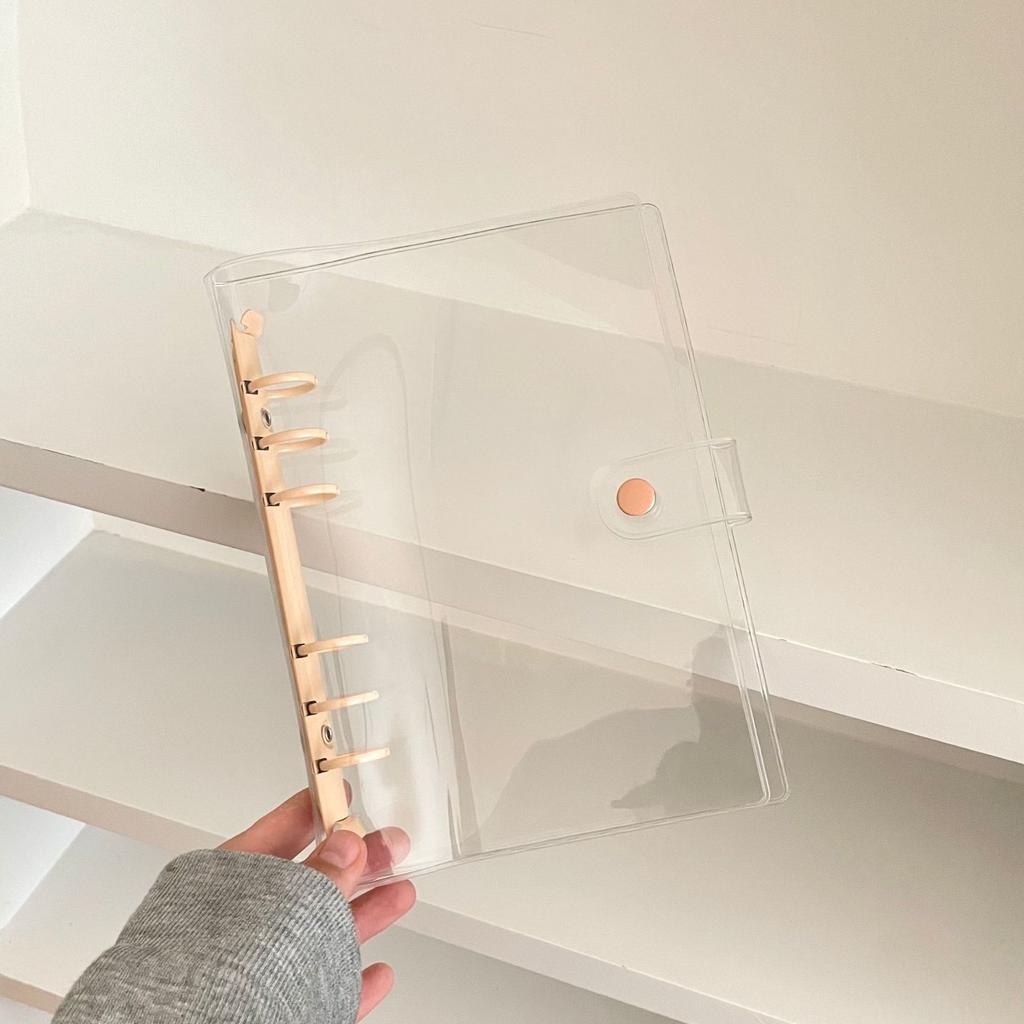 A6 Transparente PVC Hülle Loseblatt Kpop Idol Kartenalbum Aufbewahrungsbuch Ordner Pocards Tagebuch Notizbuch Hülle Schulbedarf Qualität