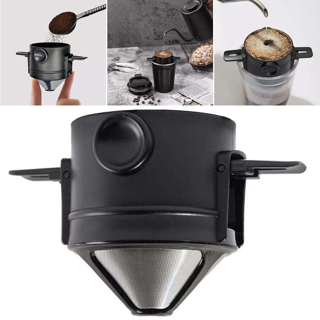 High Quality Coffee Filter Kitchen Tool Filter Cup Repeatable Suitable For Most Cup 12*7.5*6.5cm 304stainless Steel