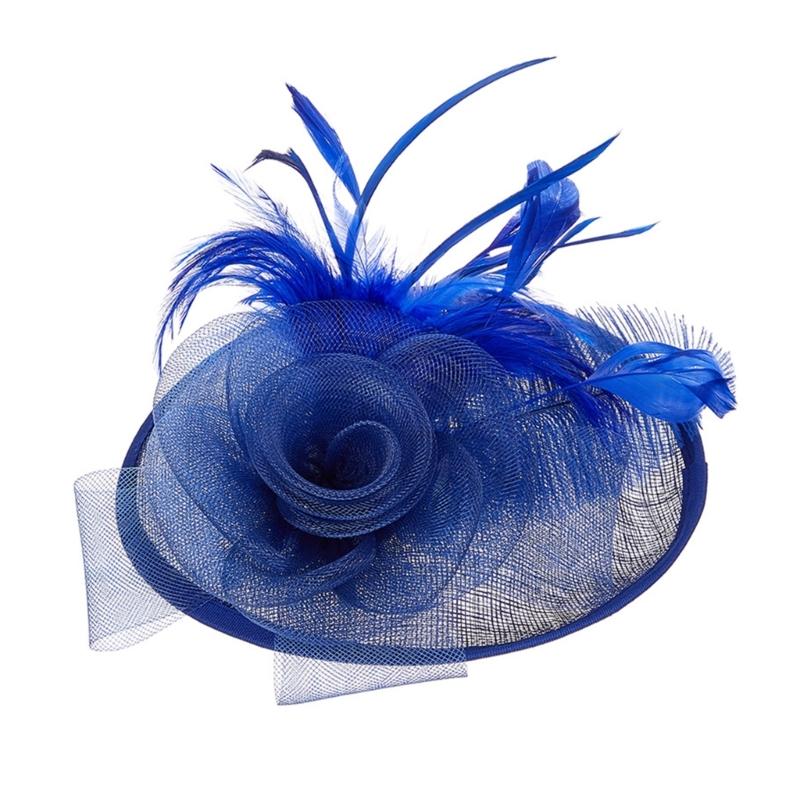 British Styles Women's Fascinator Beautiful Linen Brida Headwears Delicate Hat Adornment For Stylish Appearance