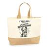 Bag I Can't I Prefer My Yorkshire I Can't Minimalist | Cotton Tote Bag with Jute Bottom 18 L 48 × 37 × 13 Cm | Market