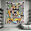 Dragon Ball Anime Heroes Wall Tapestry Aesthetic Wall Hanging Printed Fabric Blanket Decorative Tapestries For Bedroom Living Room Home Decor