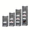 Hanging Closet Organizer and Storage, Foldable 6-Shelf Closet Hanging Storage Shelves with 2 Hooks for Shoe Cap Clothes Pants
