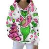 Christmas Hoodies For Women Funny Cute Printed Holiday Sweatshirt Winter Oversized Pullover Tops