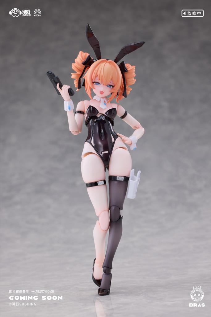 Sushing Rapid Action Sniper Leoni Scale PVC ABS POM Painted Movable Figure "Bunny Squad" 1/12 & &