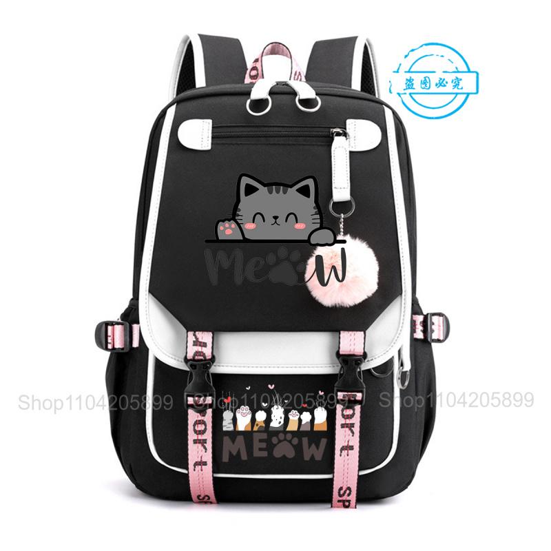 Death Note Rugzak Anime Mochila Leerling School Boekentassen Reis USB-poort Zwarte Tote Laptop Jongens Cadeau Perfect voor Levensstijlen Onderweg 16 inches