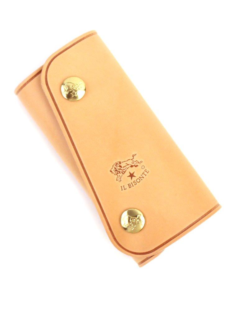 

IL BISONTE Leather Snap Button Key Case F 20 (Il Bisonte) (L) 5412305250 006 (Free) (Nume)