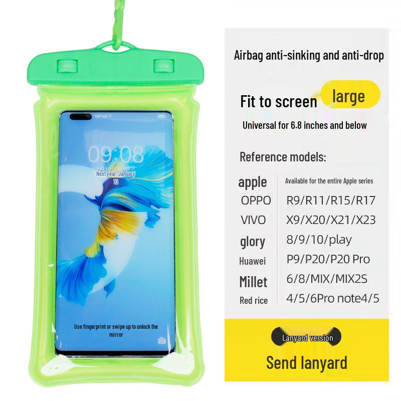 Waterproof Diving Phone Pouch - Protective Case for Swimming, Hot Springs, Water Parks, and More