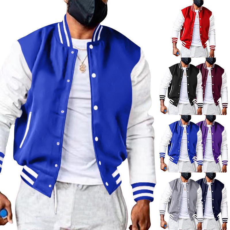 Herren Modische Vielseitige Baseballjacke für den Herbst