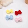 Plush Bow Hair Clips - DIY Handmade Fabric Accessories for Kids