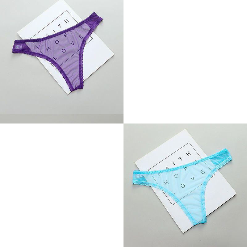 Tanga de Malla Transparente de Tiro Bajo para un Look Sedoso y Coqueto