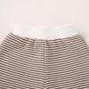 Unisex Baby & Toddler Waffle Stripe Embroidered T-Shirt + Shorts Set 