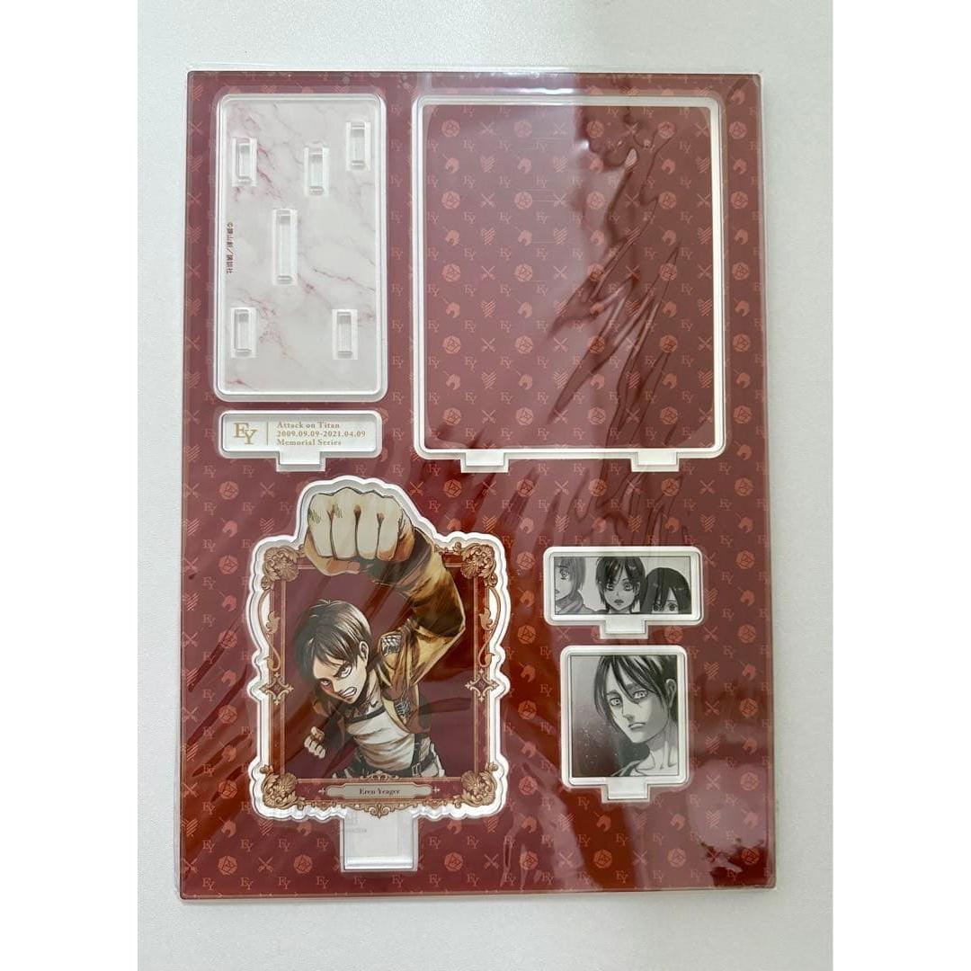 Used Attack on Titan Online Exhibition Anique Acrylic Stand First Edition Eren