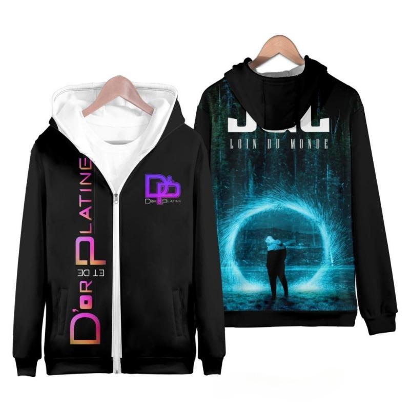 Rapper JuL 3D Print Hoodies Men Women Fashion Streetwear Oversized Sweatshirts Hip Hop Zipper Hoodie Male Tracksuit Man Clothing