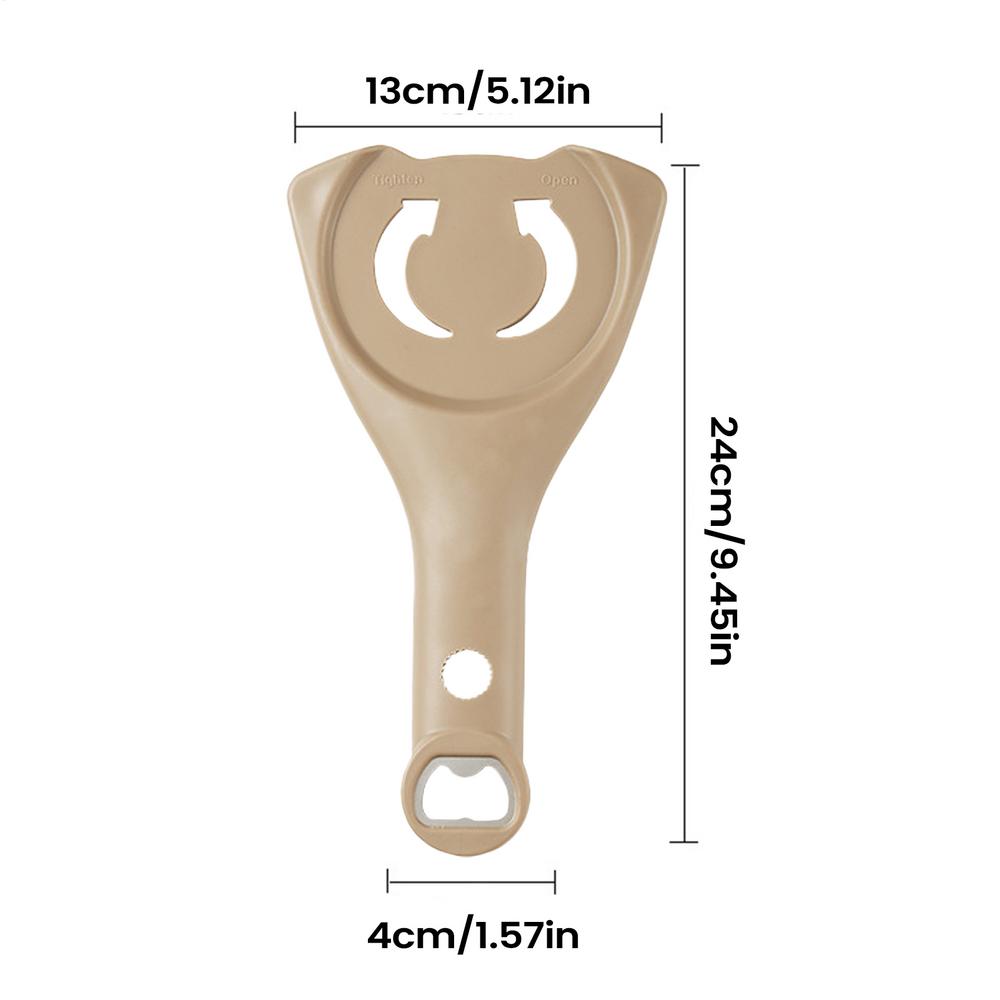 

Jar And Bottle Opener 4-in-1 Opening Tool For Can Lid Multipurpose Tin Opener For Elderly Women Kids Kitchen Camping Bar Picnic хакі