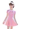 2024 Girls' One-Piece Skirt Swimsuit for Summer - Ideal for Small, Medium, and Large Children, Perfect for Training