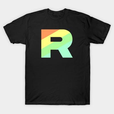 Asian Size Cotton Unisex Tshirt Print T-shirt Team Rainbow Rocket T-shirt No-Cut Print Regular Fit