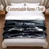 Other Similar Designs Theme Soft Blanket Personalized Custom Name Text Print Warm Blanket Home Sofa Bedroom Decor