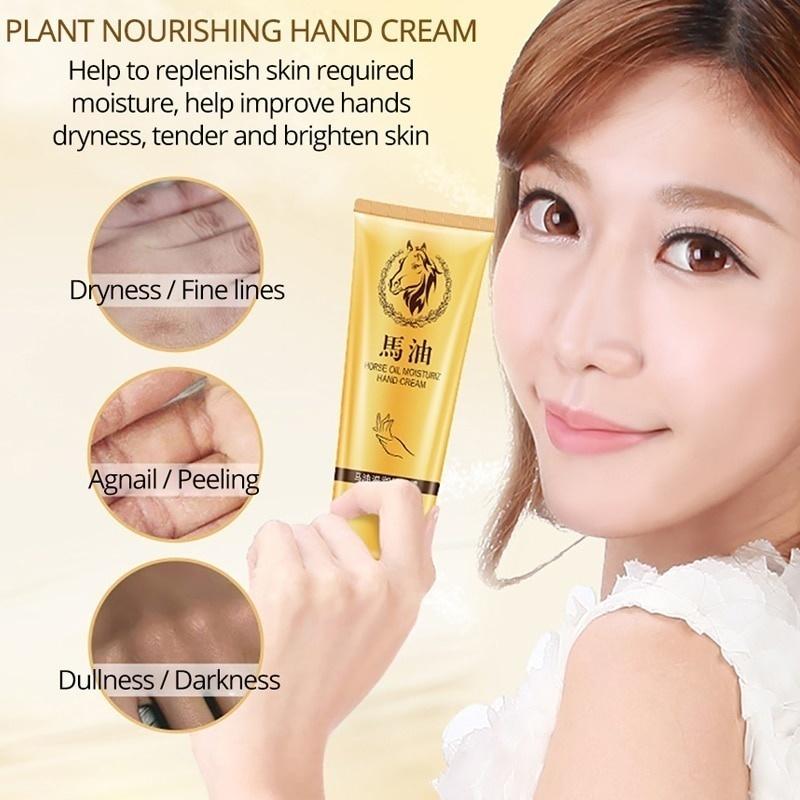 Horse Oil Repair Hand Cream Anti-Aging Soft Hand Whitening Hydratační výživný krém na ruce