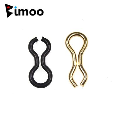 Bimoo 50pcs Splay Ring Shape Brass Sinker Eyes DO IT Mould Loops Carp Fishing Terminal Tackle for Fishing Rig Connector S M L