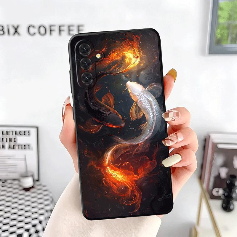Golden Carp Lucky Koi Soft Phone Case for Samsung A17 A37 A57 A16 A26 A36 A56 A15 A25 A35 A55 A14 A24 A34 A54 A13 A23 A33 A53 A5