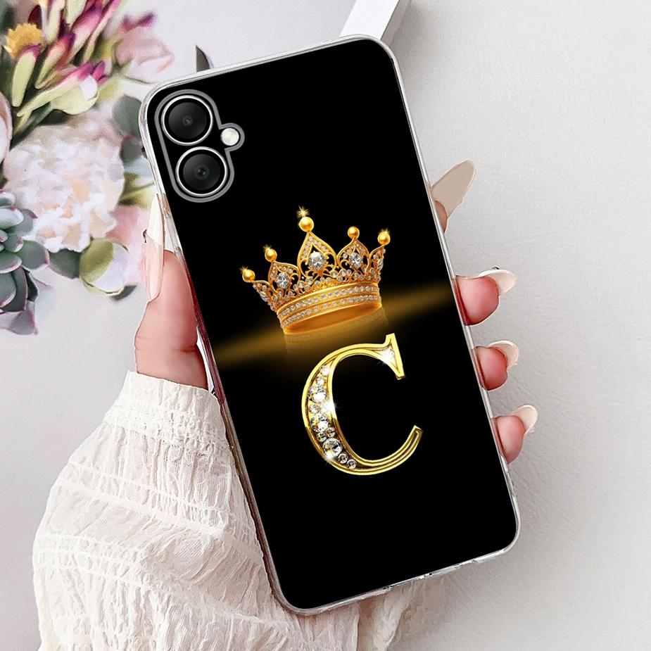 For Samsung Galaxy A05 A06 4G Case Luxury Letters Cover Soft Slim Phone Case For Samsung A06 A 05 s Galaxy A05s A 06 Fundas Bags