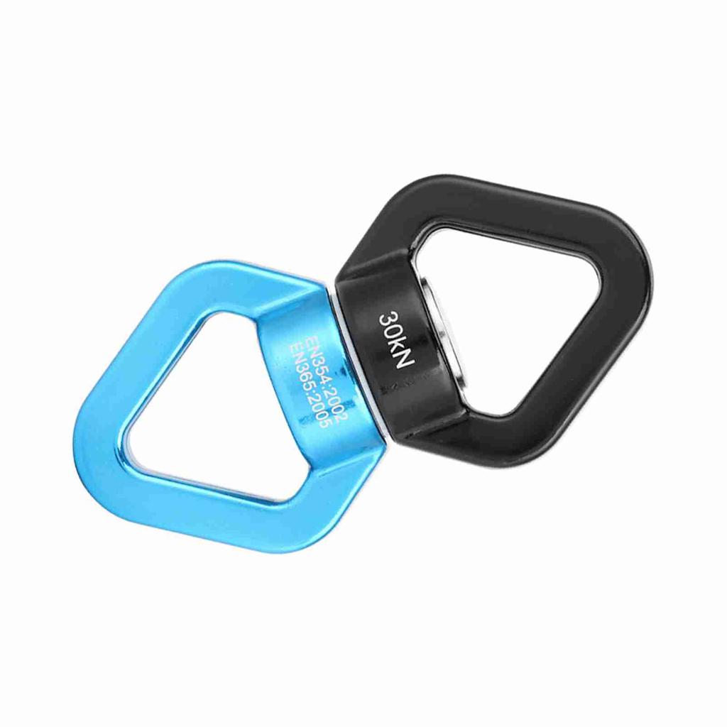 30KN Climbing Yoga Swivel Safety Rotational Device Rotator Multi function Connector(blue&black)